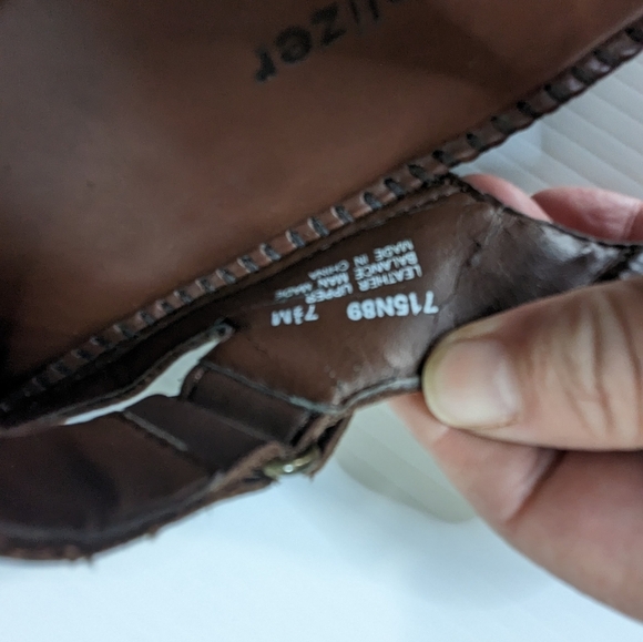 Naturalizer women's dune acorn leather slingback comfort sandals brown shoes 7 - Picture 11 of 13